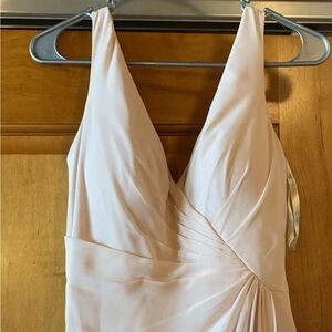 Light pink chiffon dress